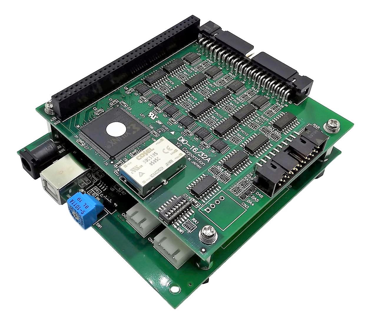 ワイツー USB 2.0対応 デジタル入出力ユニット（USB I/O） DIO-16/32A